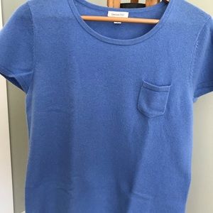 Garnet Hill cashmere t-shirt/light sweater